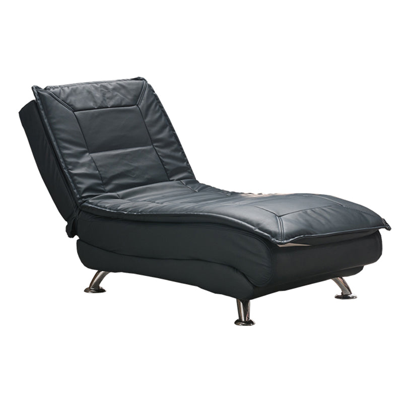 Modern Cushioned Chaise Lounge Folding and Adjustable Chaise for Living Room