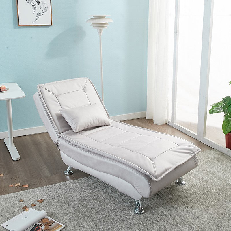 Modern Cushioned Chaise Lounge Folding and Adjustable Chaise for Living Room