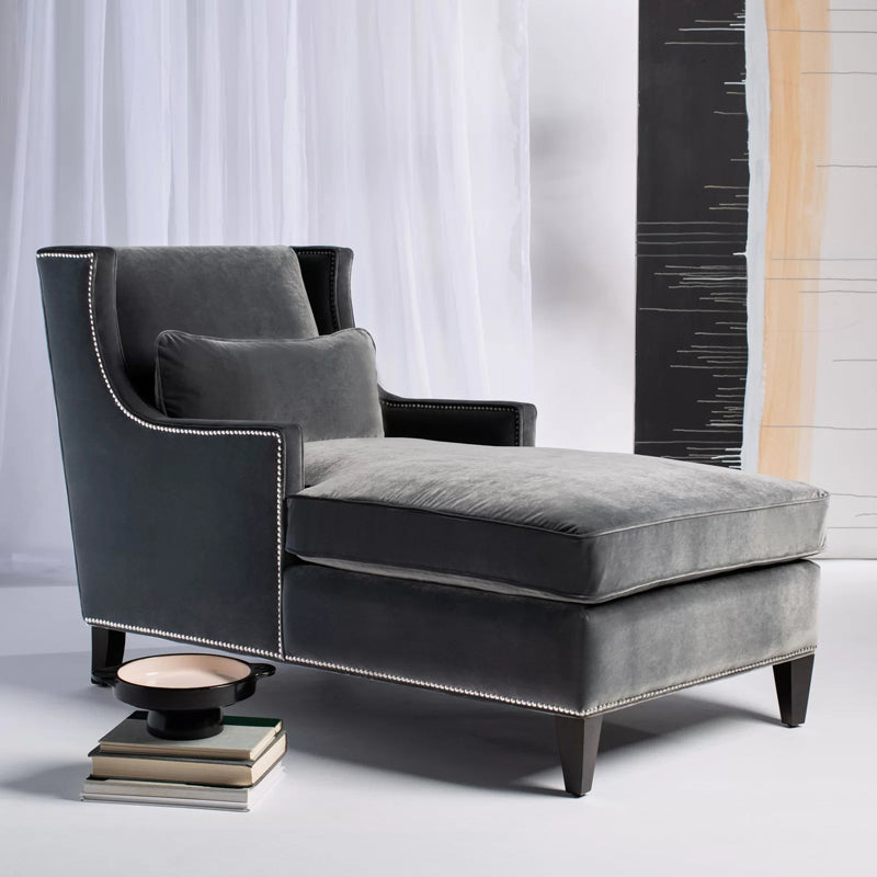 Modern Style Lounge Chair Solid Color Lounge Couch for Bedroom and Living Room