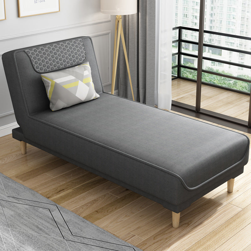 Armless Chaise Lounge Solid Color Chaise Lounge Couch with Cushioned