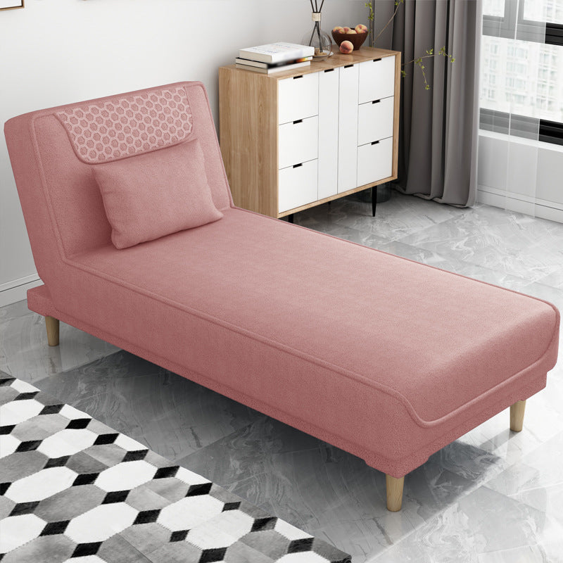 Armless Chaise Lounge Solid Color Chaise Lounge Couch with Cushioned