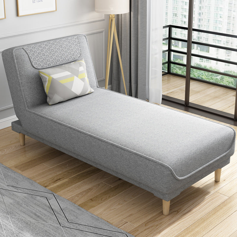 Armless Chaise Lounge Solid Color Chaise Lounge Couch with Cushioned
