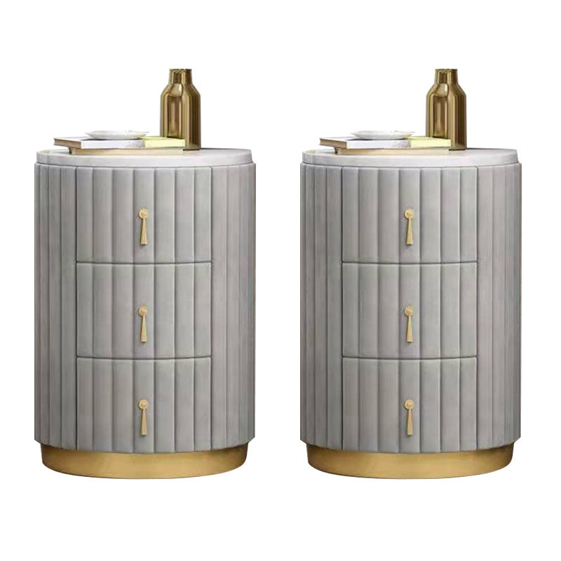 Modernism Storage Night Table 3 Drawers Bed Nightstand for Home