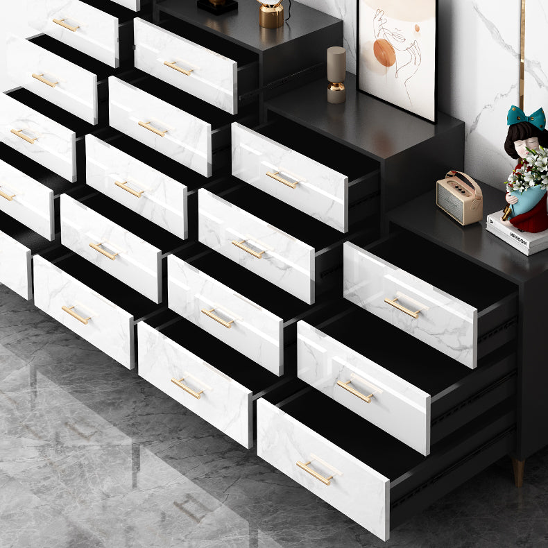 Modern Dresser Manufactured Wood Storage Chest Dresser with 3/4/5/6 Drawers