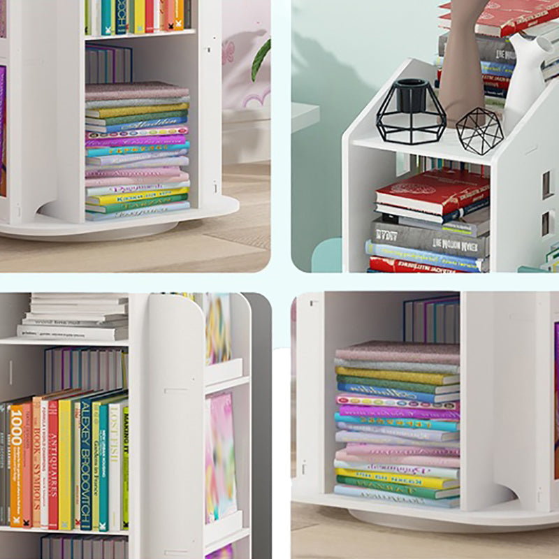 Scandinavian Open Back Bookshelf Standard Engineered Wood Bookcase