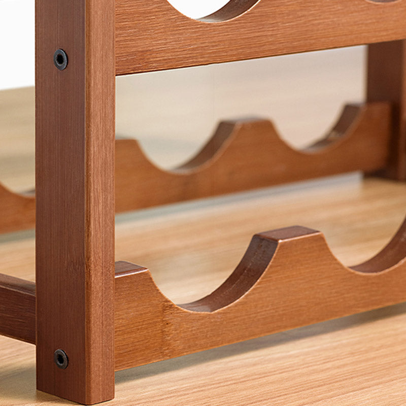 Countertop Wine Rack Wooden Wine Bottle Rack for Living Room