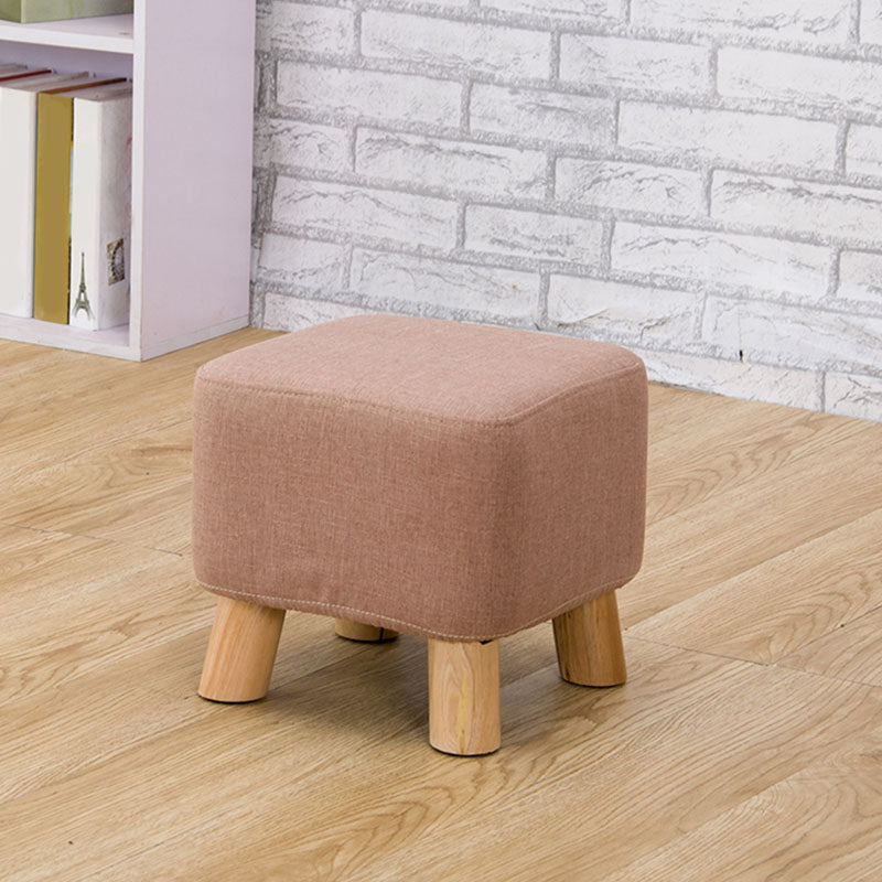 Fabric Standard Stool Contemporary Simple Square Upholstered Ottoman