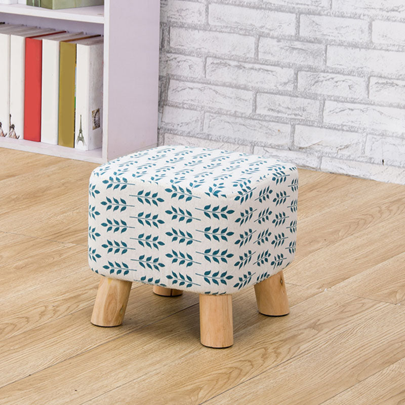 Fabric Standard Stool Contemporary Simple Square Upholstered Ottoman
