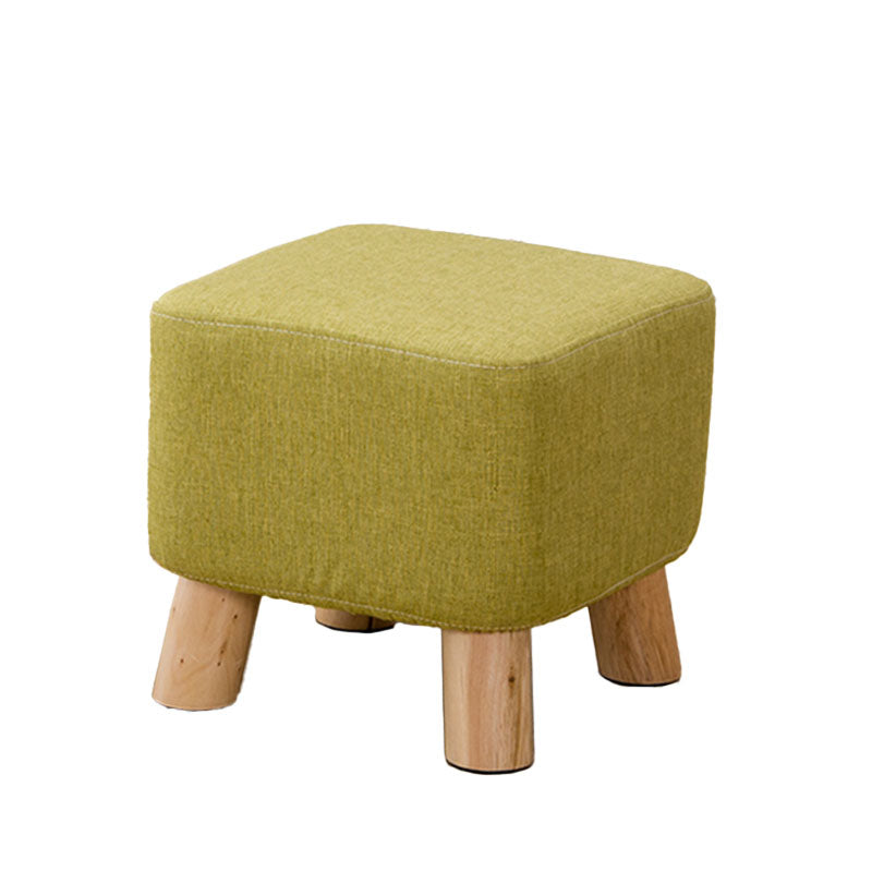 Fabric Standard Stool Contemporary Simple Square Upholstered Ottoman