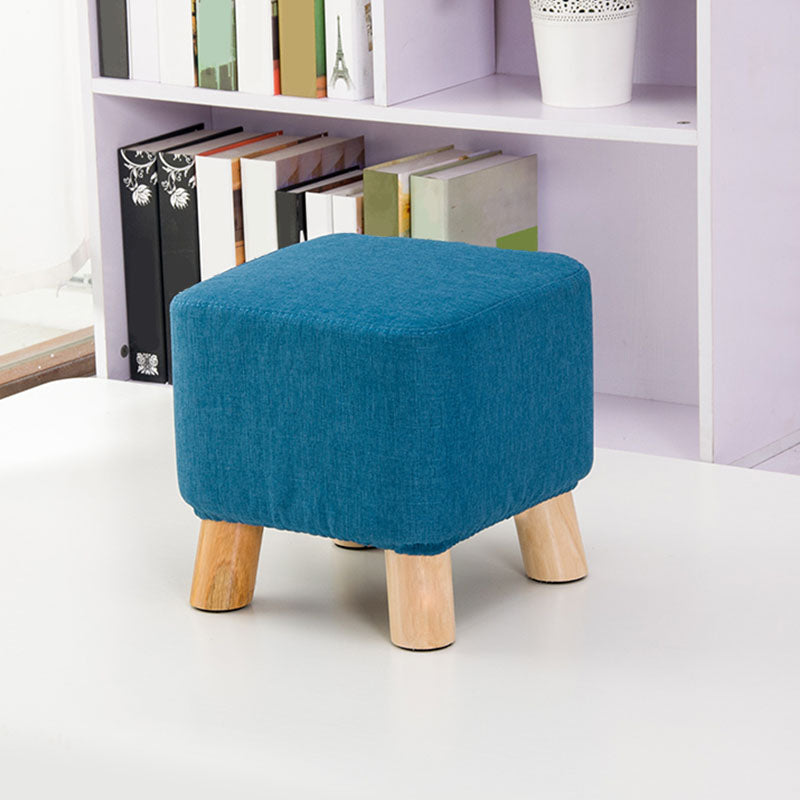 Fabric Standard Stool Contemporary Simple Square Upholstered Ottoman