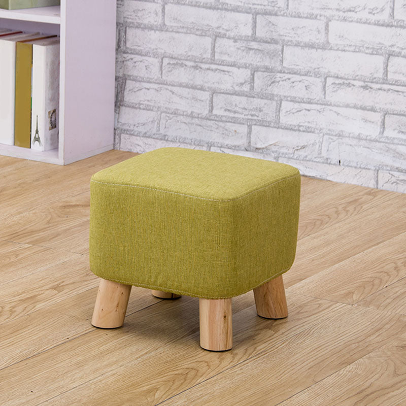 Fabric Standard Stool Contemporary Simple Square Upholstered Ottoman