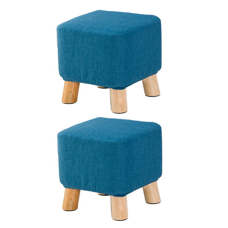 Fabric Standard Stool Contemporary Simple Square Upholstered Ottoman