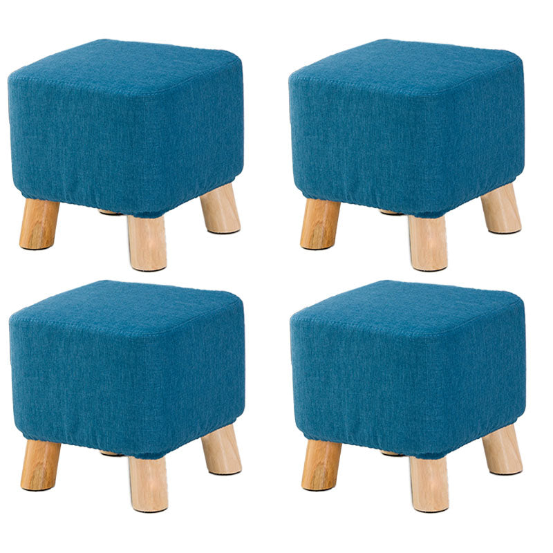 Fabric Standard Stool Contemporary Simple Square Upholstered Ottoman