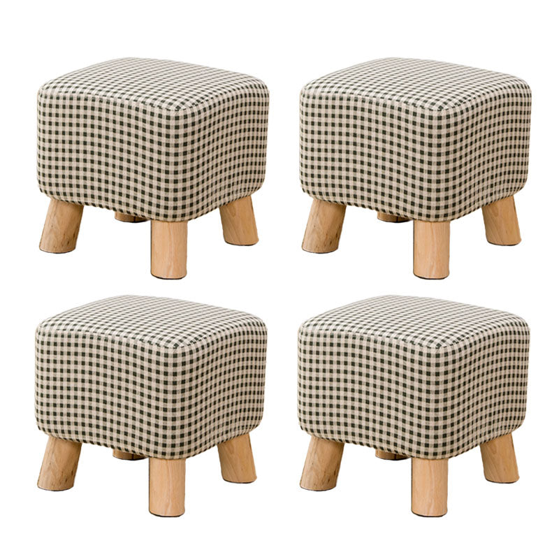 Fabric Standard Stool Contemporary Simple Square Upholstered Ottoman