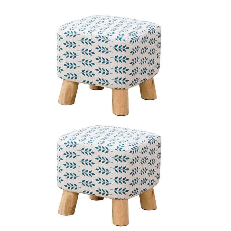 Fabric Standard Stool Contemporary Simple Square Upholstered Ottoman