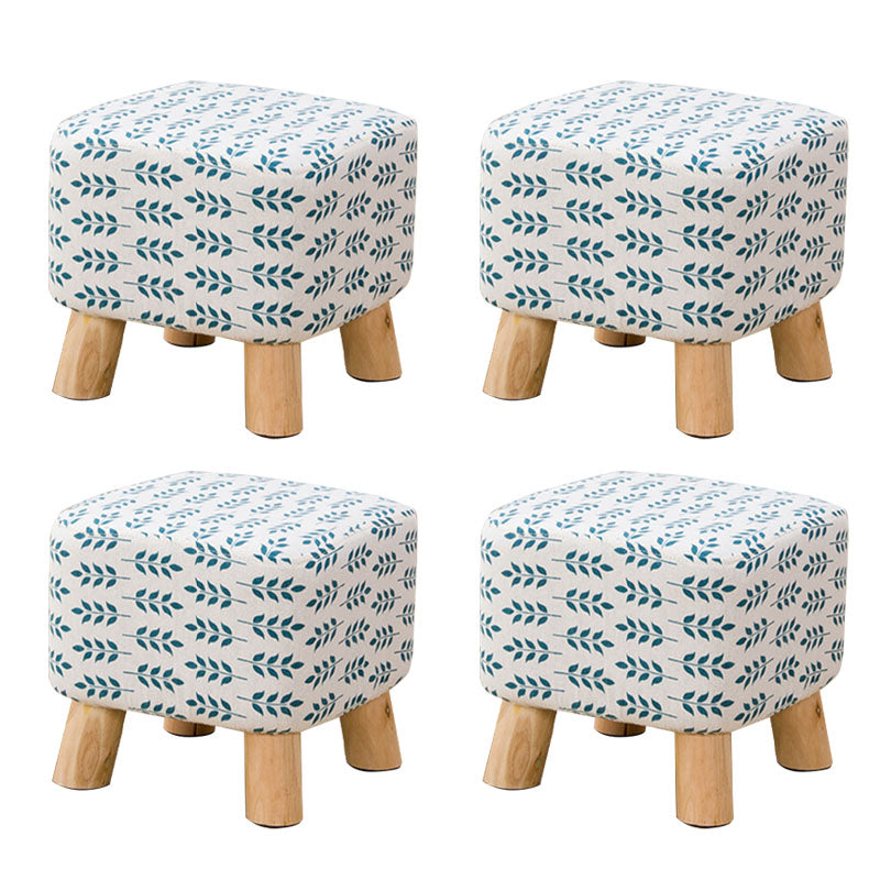 Fabric Standard Stool Contemporary Simple Square Upholstered Ottoman