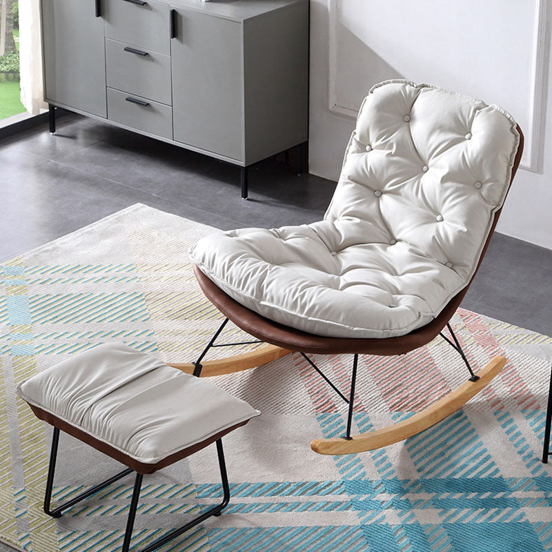 Modern Light Luxury Lazy Sofa Chair Leisure Lounge Rocking Chair