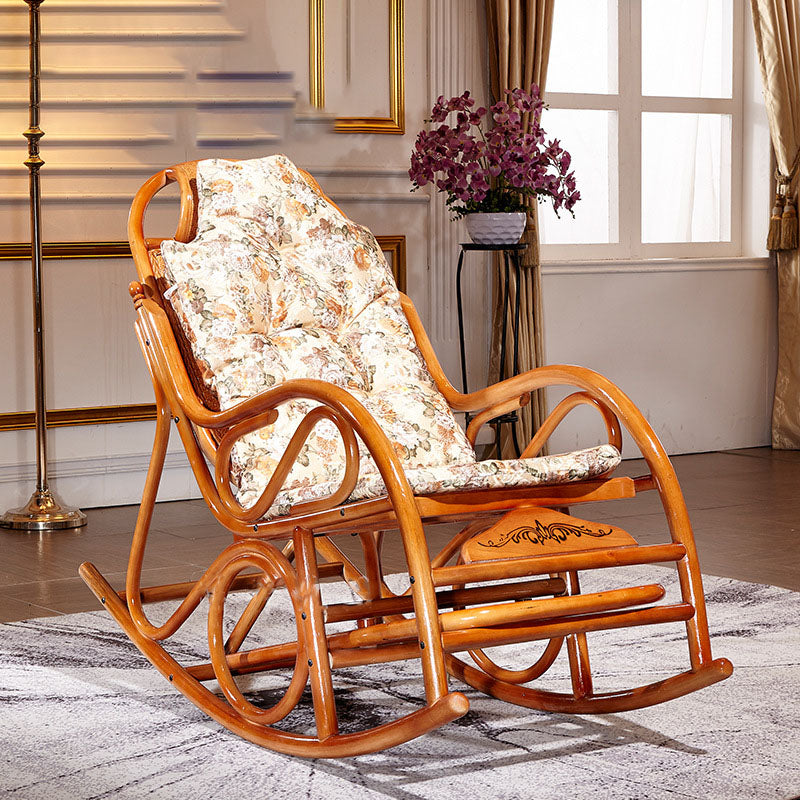 Mid Century Modern Style Rocking Chair Wooden Rocking Chair for Living Room