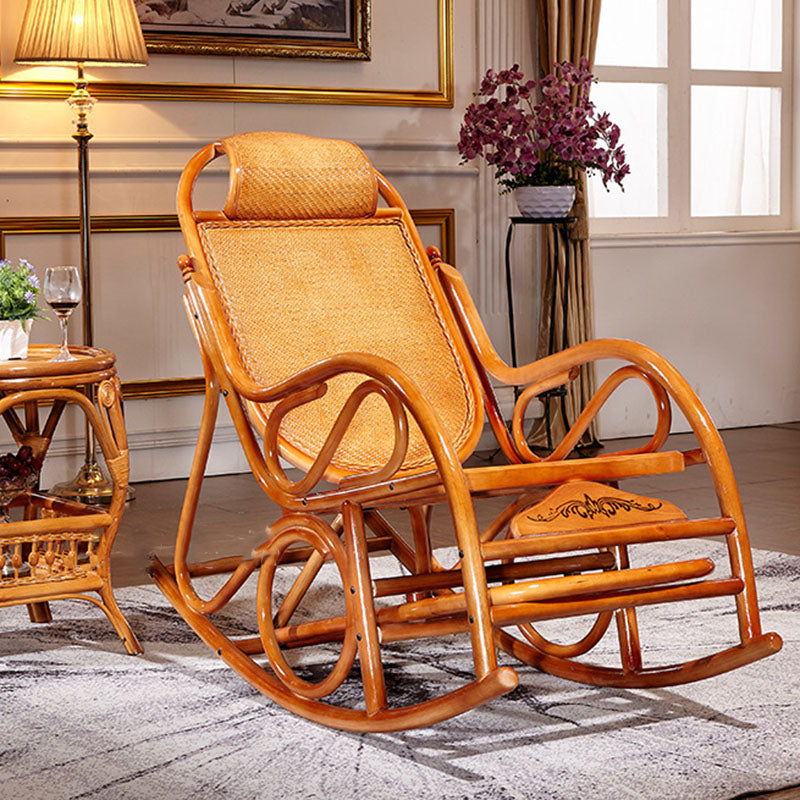 Mid Century Modern Style Rocking Chair Wooden Rocking Chair for Living Room