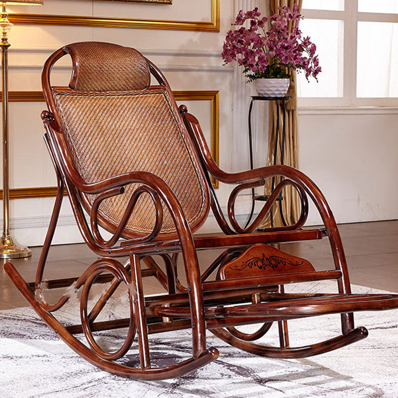 Mid Century Modern Style Rocking Chair Wooden Rocking Chair for Living Room