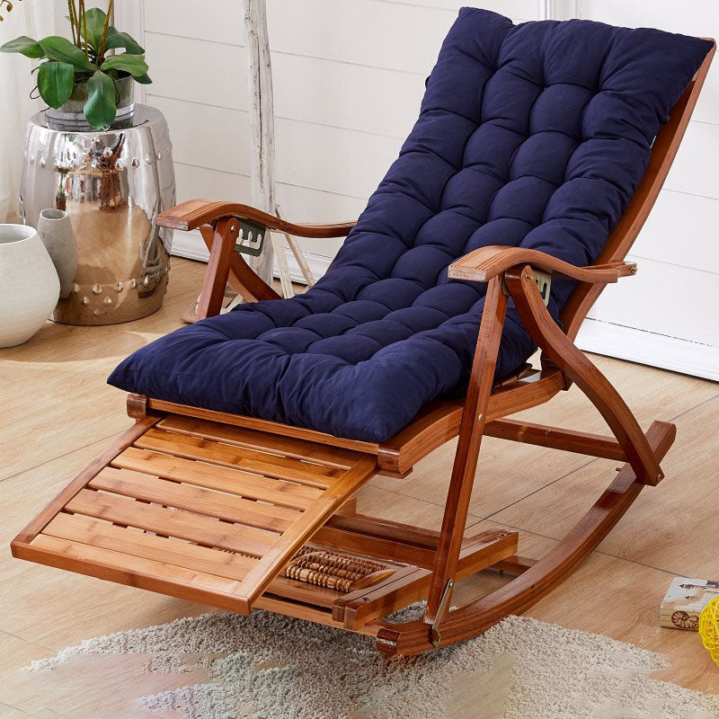 Modern Style Indoor Rocking Chair Natural Ratten Rocking Chair