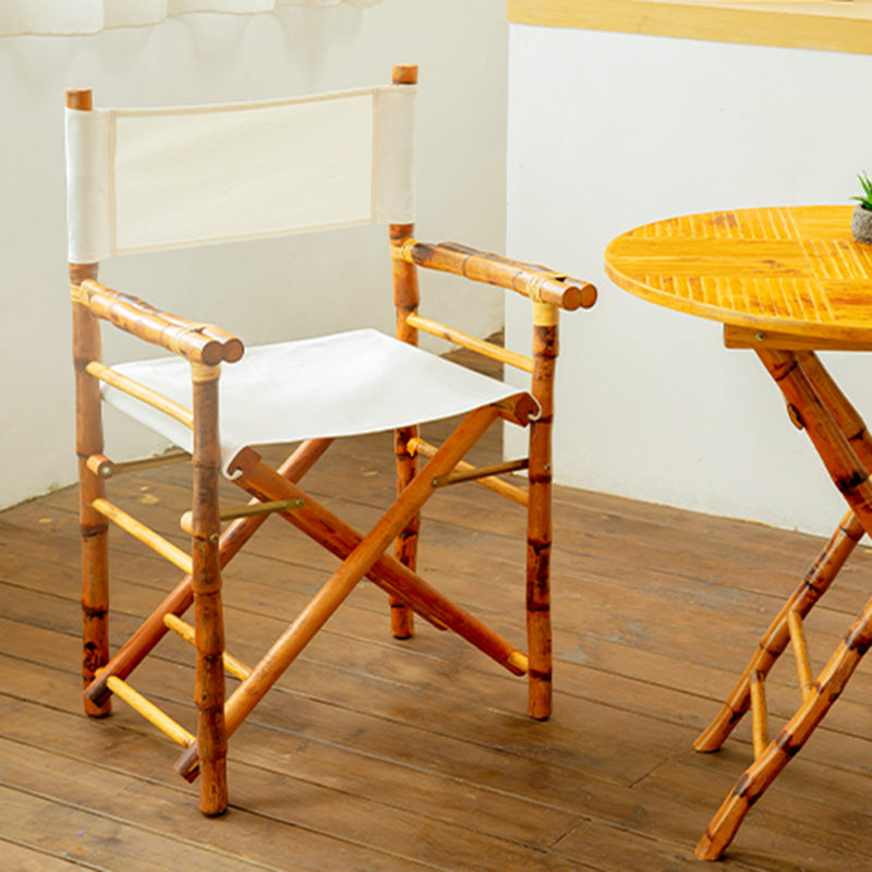 Tropical Rattan Armed Chairs Outdoors Dining Chairs with Arm