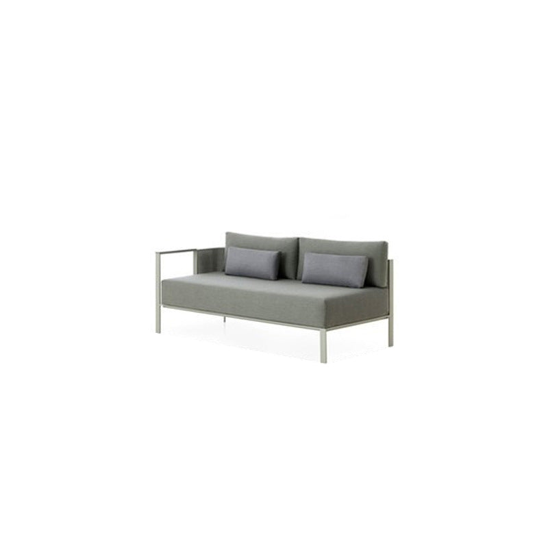 Stainless Steel Frame Outdoor Sofa Industrial Water Resistant Patio Sofa with Cushion
