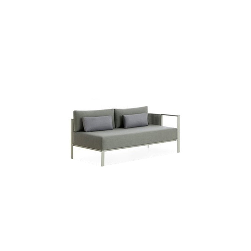 Stainless Steel Frame Outdoor Sofa Industrial Water Resistant Patio Sofa with Cushion