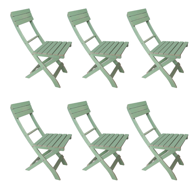 18" Wide Contemporary Side Chair Green Armles Dining Side Chair