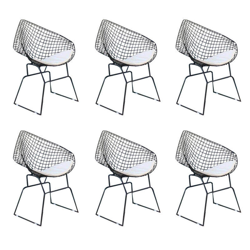 Rust Resistant Metal Side Chair Upholstered No Natural Variation Dining Side Chair