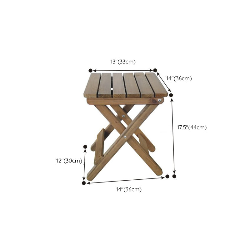 Contemporary Outdoor Chair Folding Solid Wood Patio Dining Chair
