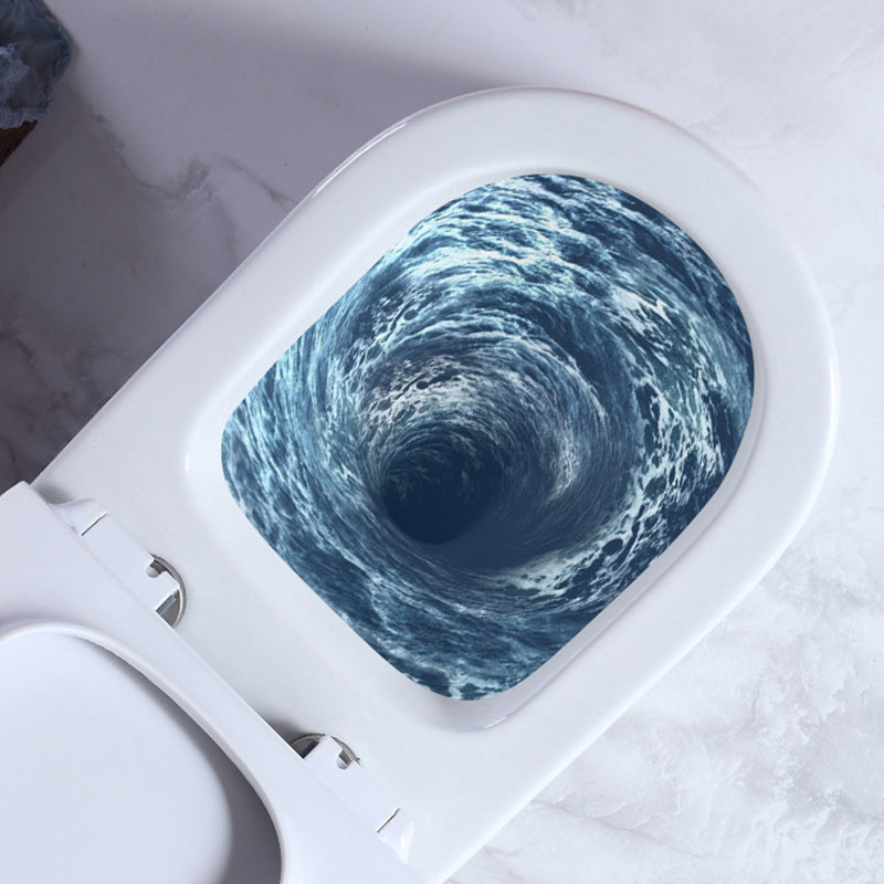 Contemporary 1 Piece Flush Toilet Floor Mounted White Toilet Bowl for Bathroom