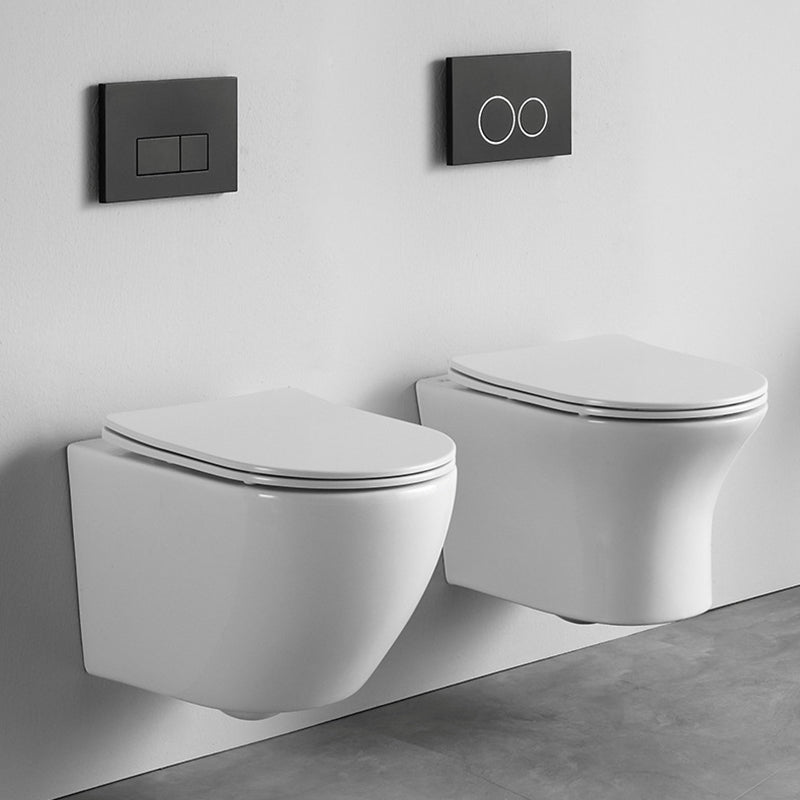 Contemporary All-In-One Flush Toilet Wall Mount Porcelain Urine Toilet