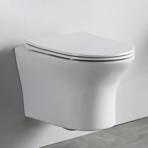 Contemporary All-In-One Flush Toilet Wall Mount Porcelain Urine Toilet