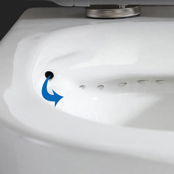 Contemporary All-In-One Flush Toilet Wall Mount Porcelain Urine Toilet