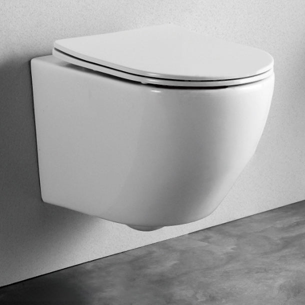 Contemporary All-In-One Flush Toilet Wall Mount Porcelain Urine Toilet
