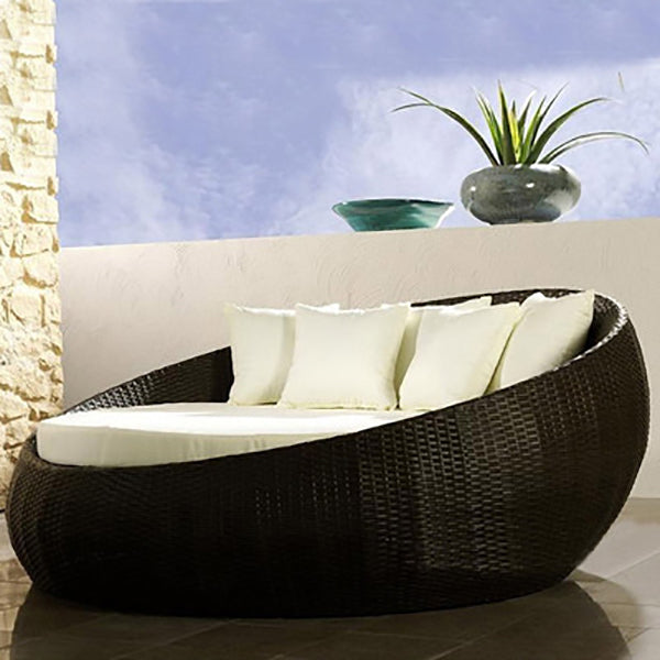 Tropical Style Patio Sofa Outdoor Sofa with Cushions Water Resistant