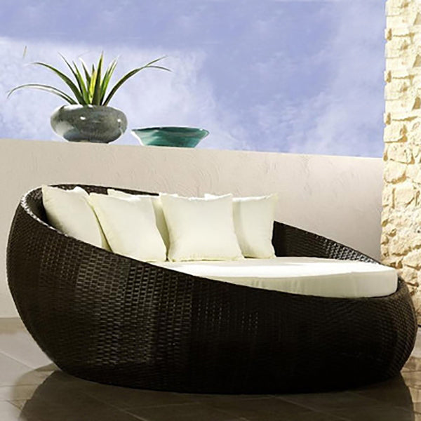 Tropical Style Patio Sofa Outdoor Sofa with Cushions Water Resistant