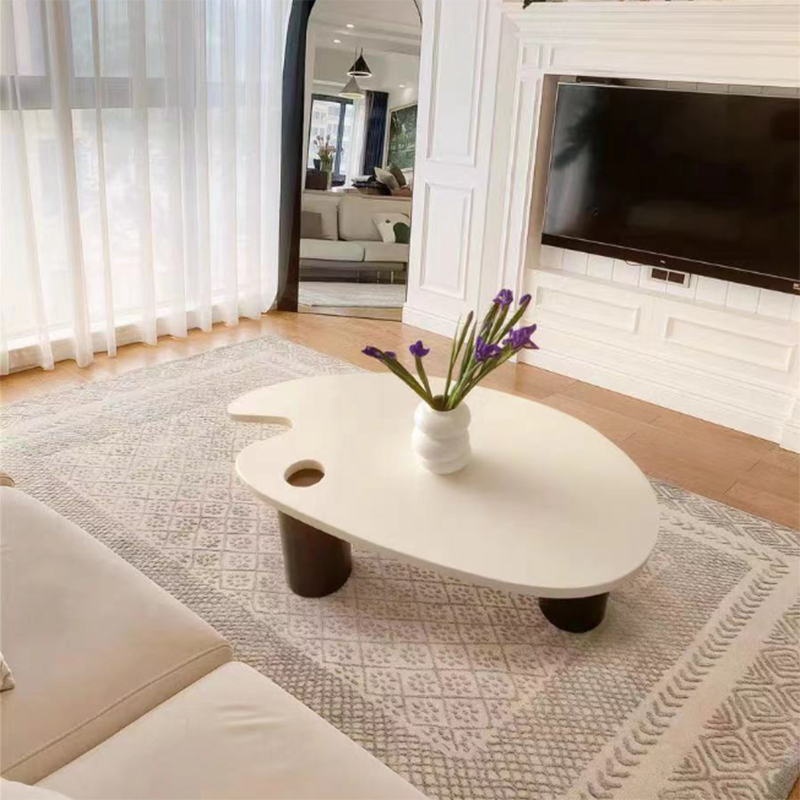 Modern Irregular 1 Single Coffee Table 15.-In High 3 Legs Cocktail Table