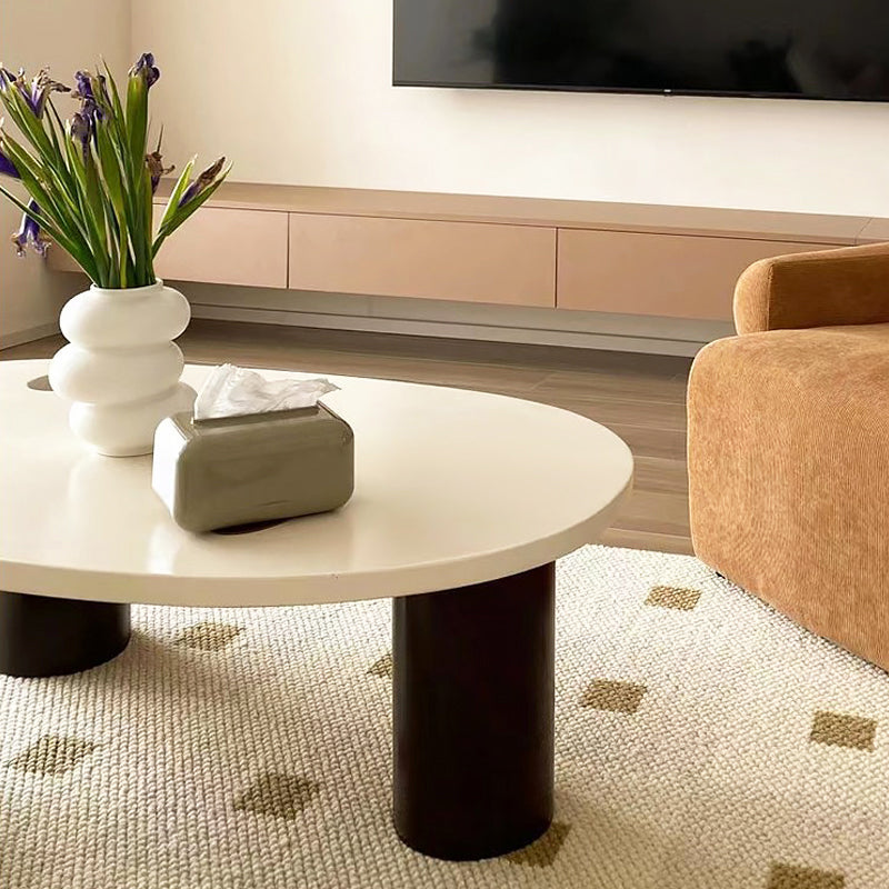 Modern Irregular 1 Single Coffee Table 15.-In High 3 Legs Cocktail Table