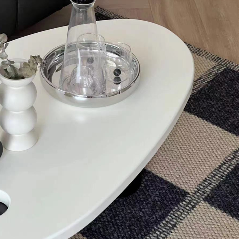 Modern Irregular 1 Single Coffee Table 15.-In High 3 Legs Cocktail Table