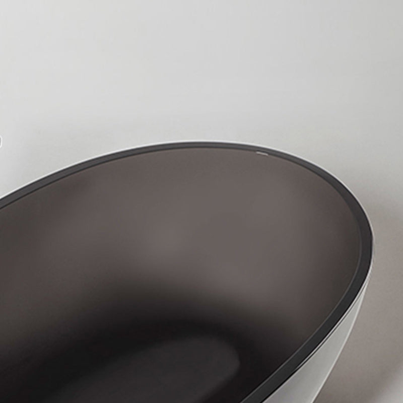 Bathroom Acrylic Oval Tub Soaking Freestanding Bathtub , 22.05" Tall