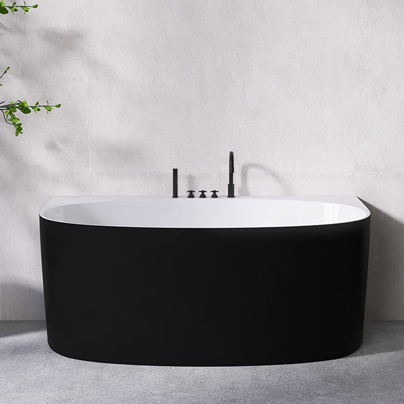 Modern Acrylic Bathtub Center-Front Soaking Bathtub , 22.83-inch Tall