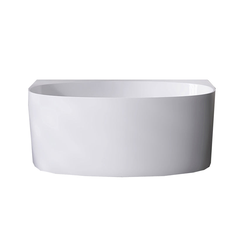 Modern Acrylic Bathtub Center-Front Soaking Bathtub , 22.83-inch Tall