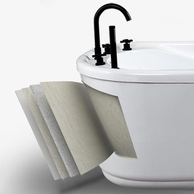 Modern Freestanding Bathtub Acrylic White Bathtub , 28.35-inch Wide (Board not Included)