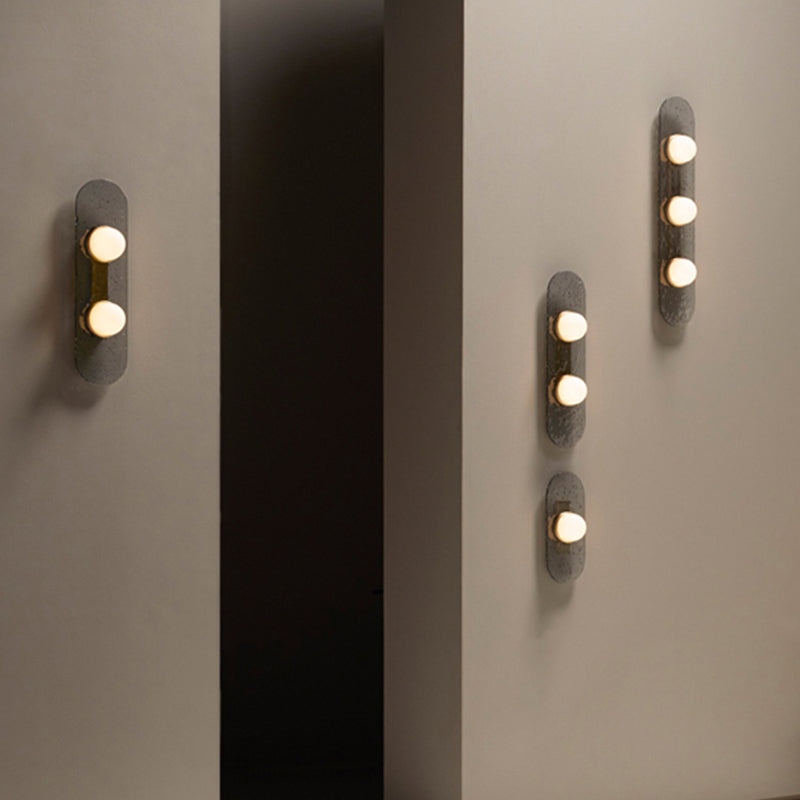 Nordic Style Wall Light Ellipse Shape Wall Lamp with Acrylic Shade for Bedroom