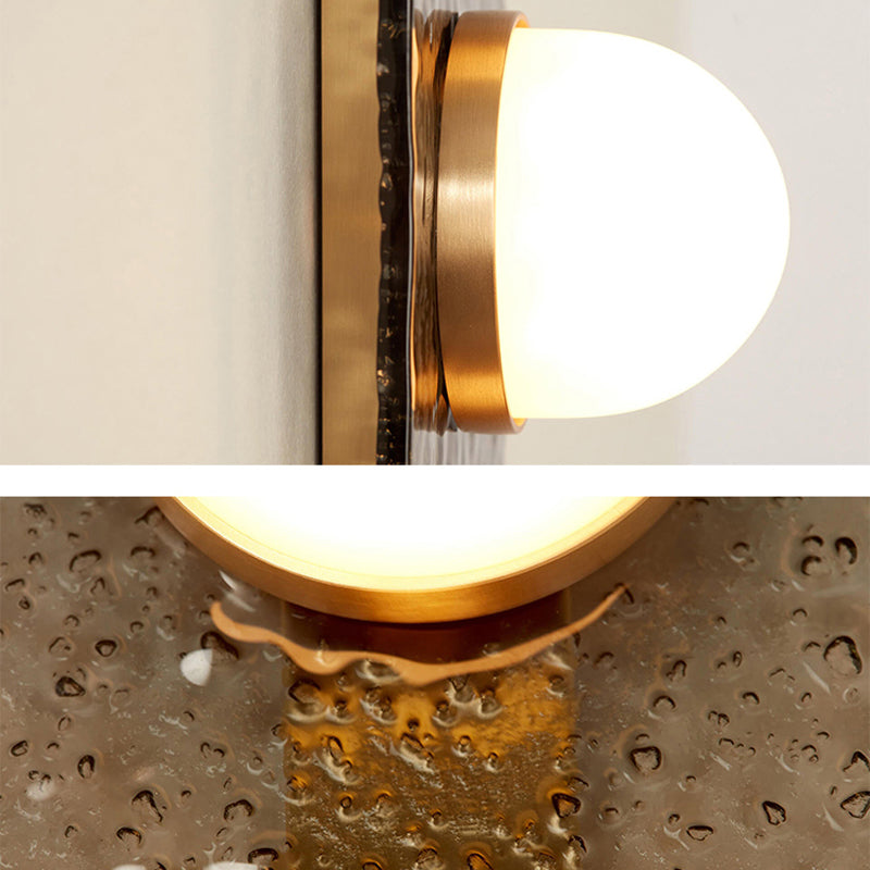 Nordic Style Wall Light Ellipse Shape Wall Lamp with Acrylic Shade for Bedroom