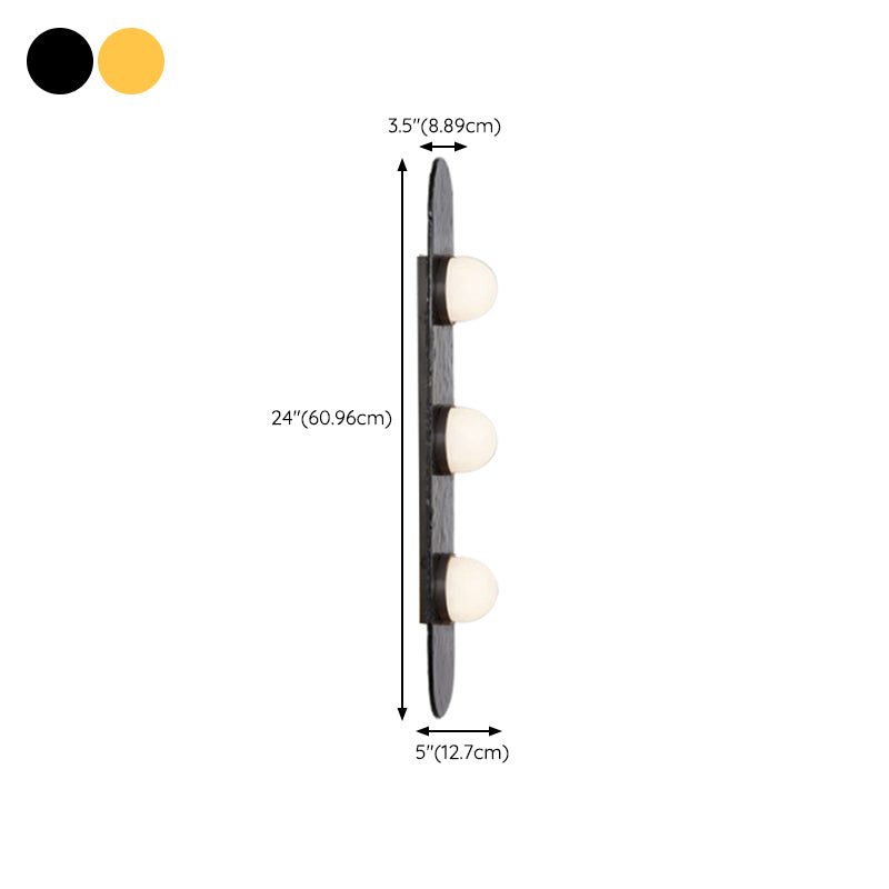 Nordic Style Wall Light Ellipse Shape Wall Lamp with Acrylic Shade for Bedroom