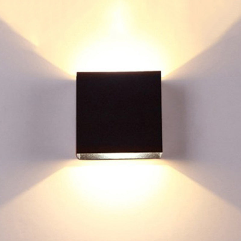 Square Wall Mount Lighting Simple Metal 1 Light Wall Mounted Light