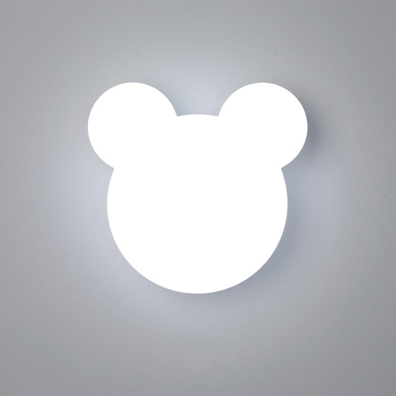 Geometric Wall Mount Lighting Simple Plastic 1 Light Wall Mounted Light for Bedroom